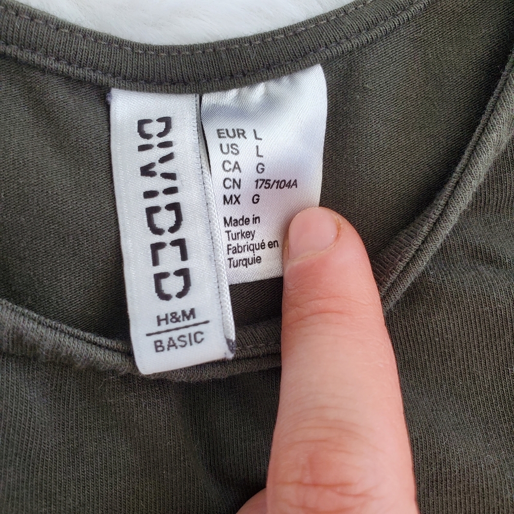 H&M Divided Basic Green dress L - Picture 3 of 11